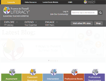 Tablet Screenshot of fountasandpinnell.com